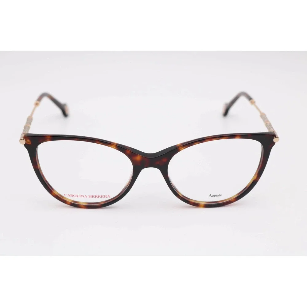 NWT Carolina Herrera HER-0152-086-53 Havana 53mm Eyeglasses